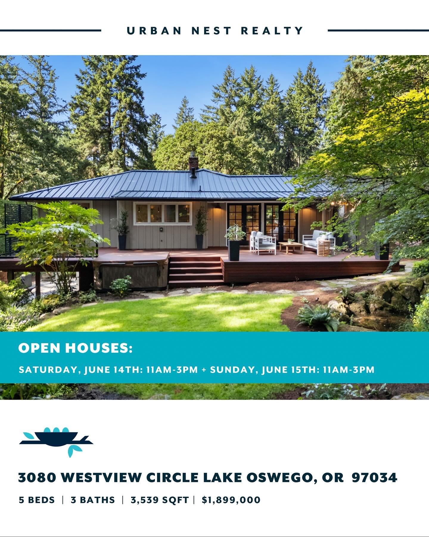 We&rsquo;re opening doors across Portland, Lake Oswego, and beyond this weekend!

From dreamy mid-century gems to modern updates, garden oases to multi-level charmers, there&rsquo;s something for everyone. 

Come say hi, stroll through some stunning 