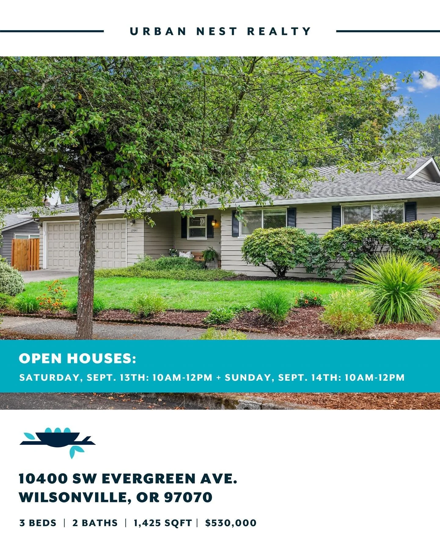 We&rsquo;ve got the keys ready and doors wide open this weekend 🔑✨ Lots of amazing homes to explore, swing by and discover your next dream space.

🏡 Saturday, September 13th:
10400 SW Evergreen Ave. Wilsonville, OR 97070
10am&ndash;12pm

2936 SE 80