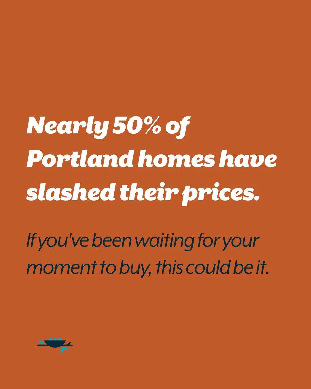 Nearly 50% of listings have cut their prices, with homes sitting longer on the market. If you've been waiting for the right time to buy a home, this could be your moment. ⁠
⁠
The numbers don't lie: home buyers now have the negotiating power they've b