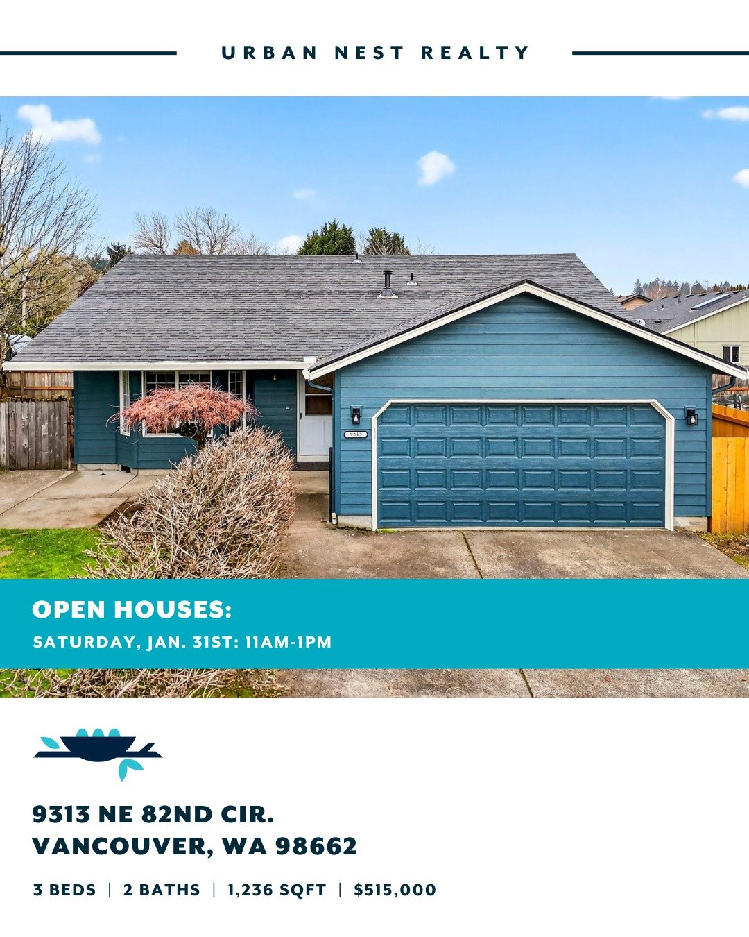 The Portland and Vancouver markets aren&rsquo;t slowing down! There&rsquo;s a great mix of homes hitting the open house circuit this weekend. Come take a look and say hi.

🏡 Saturday, January 31st:

✨3601 NE 134th Ave, Portland, OR 97230
11am&ndash;