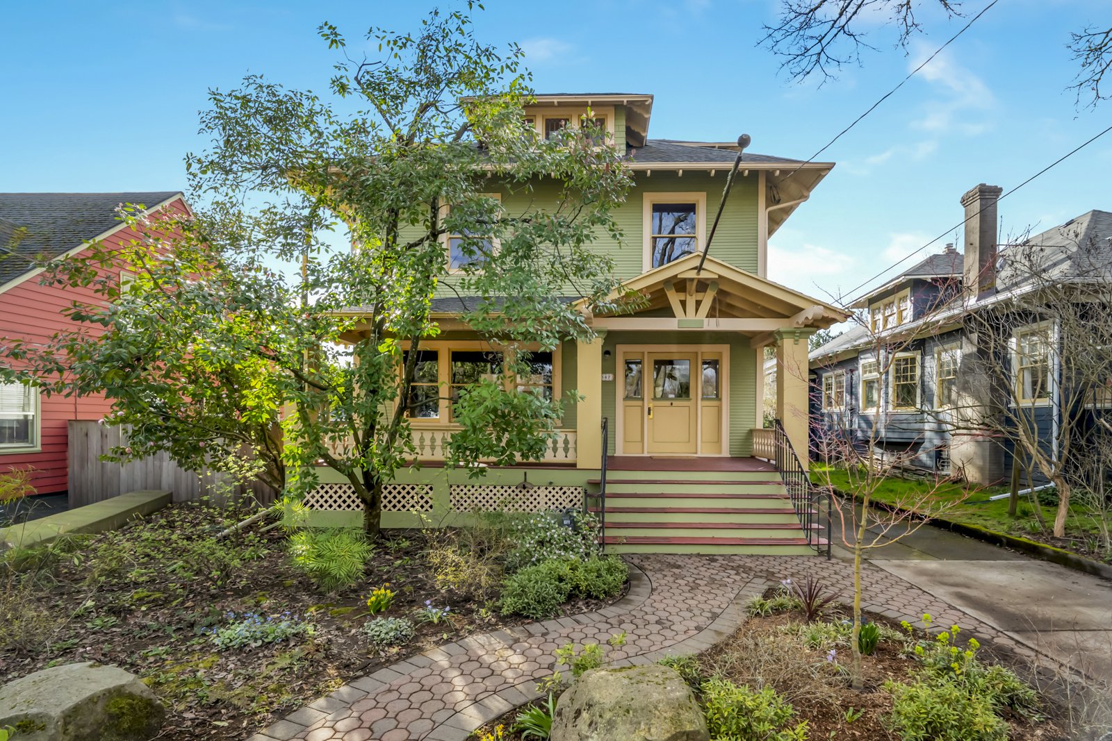 Soulful Irvington Craftsman with Backyard Bath House