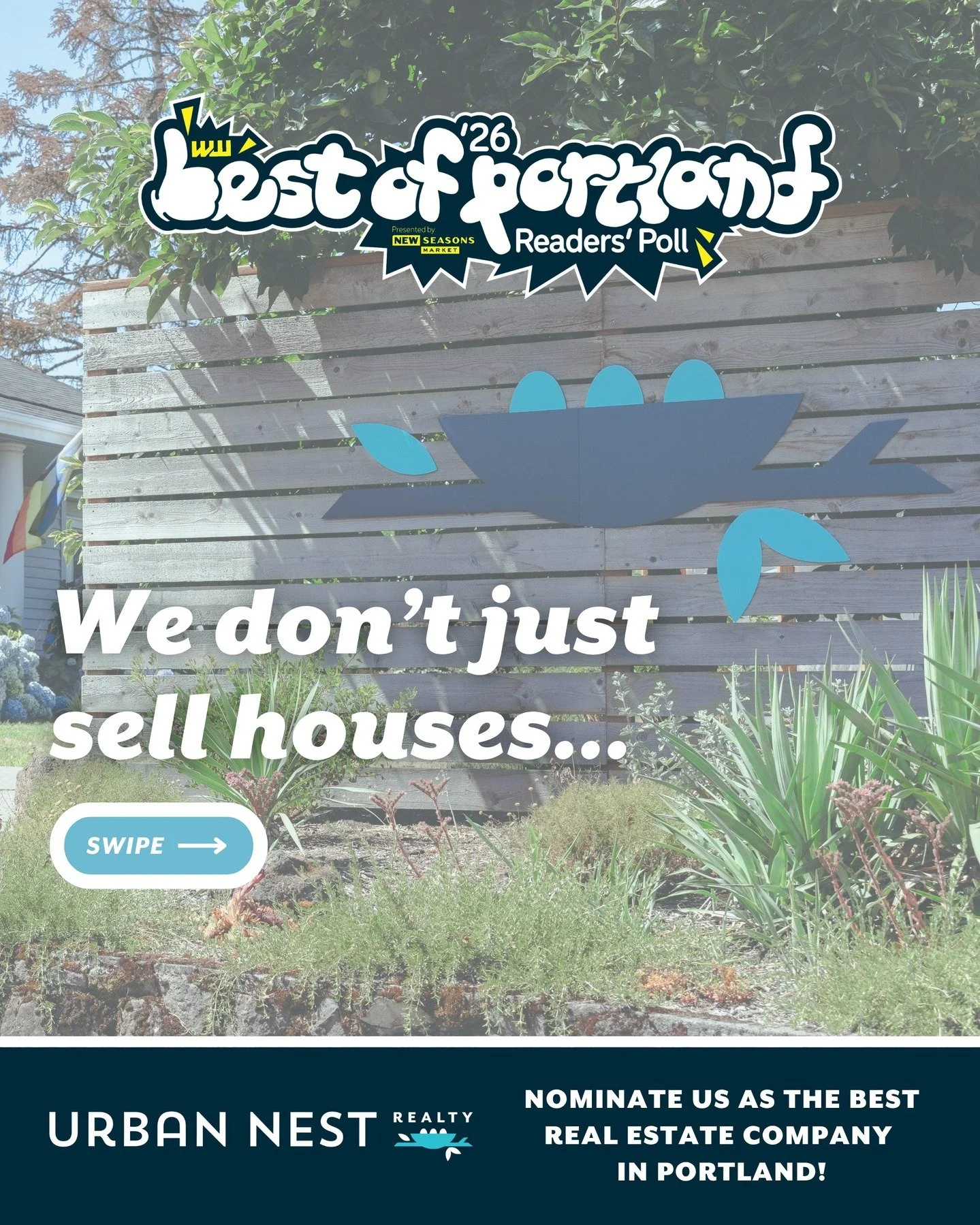 Well, well, well&hellip; look what time it is.
Best of Portland season is here again!

Every year we&rsquo;re reminded how lucky we are to work with the best clients, the best agents, and the best community in Portland. Urban Nest has always been abo