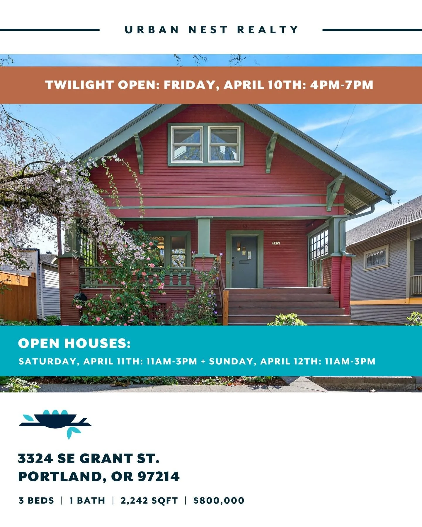 Good homes. Great neighborhoods. Open all weekend.

We&rsquo;ve got doors open across Portland, Beaverton, and Vancouver. 

Come take a look and see what&rsquo;s out there.

#findyournest&nbsp;#portland&nbsp;#urbannestrealty&nbsp;#homehunters&nbsp;#h
