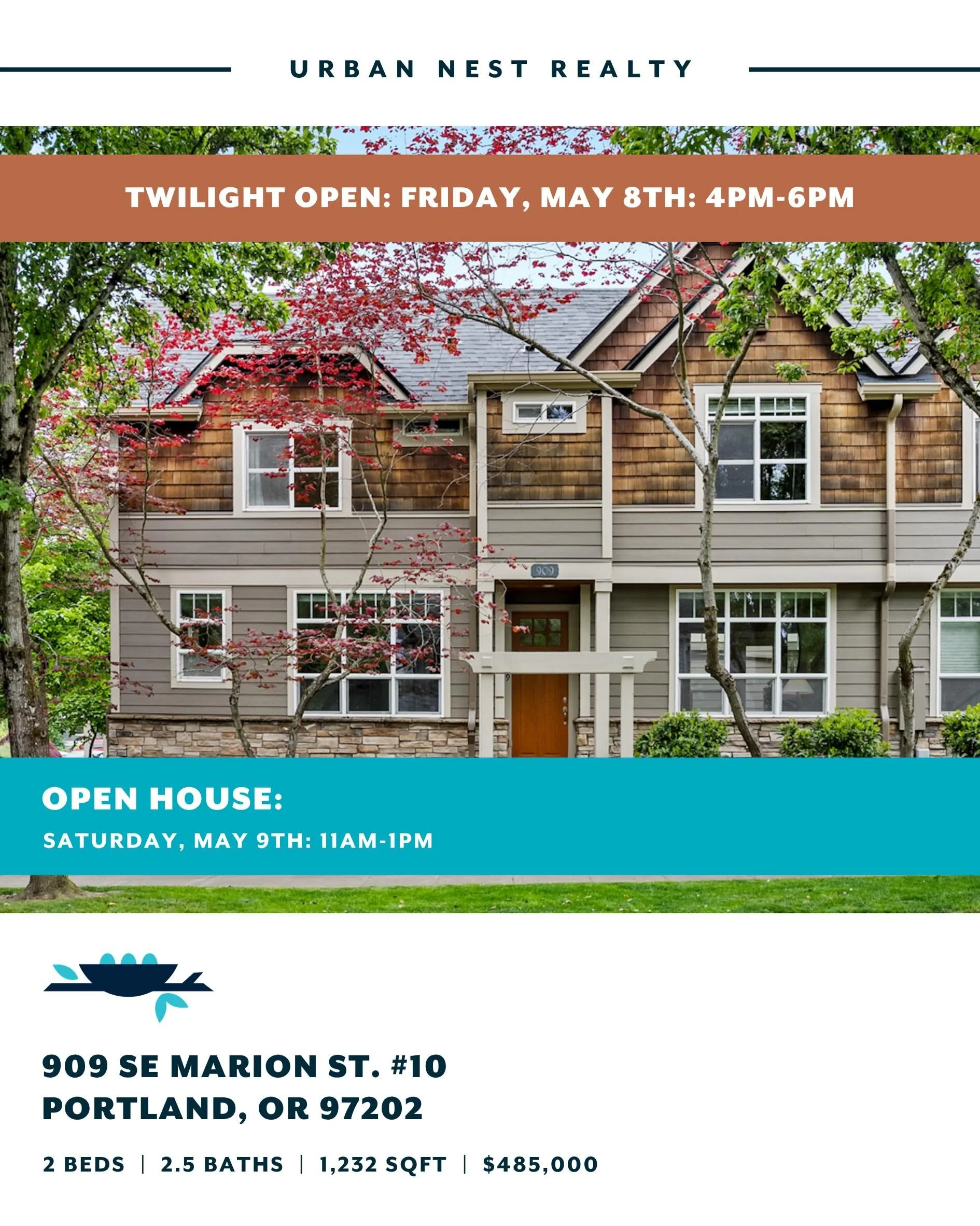 Mother&rsquo;s Day weekend and Portland decided to show off. 

Whether you&rsquo;re spending the weekend celebrating, slowing down, gathering with family, or just soaking up the sunshine, we&rsquo;ve got a lineup of open houses that feel especially g