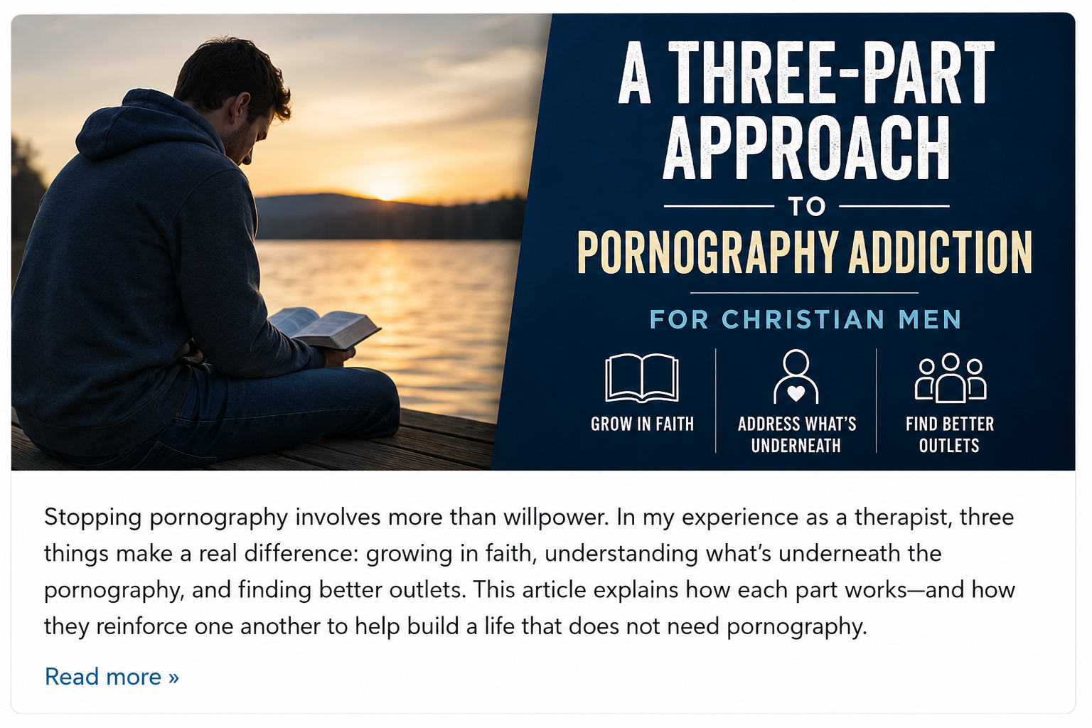 Pornography Addiction and Recovery for Christian Men