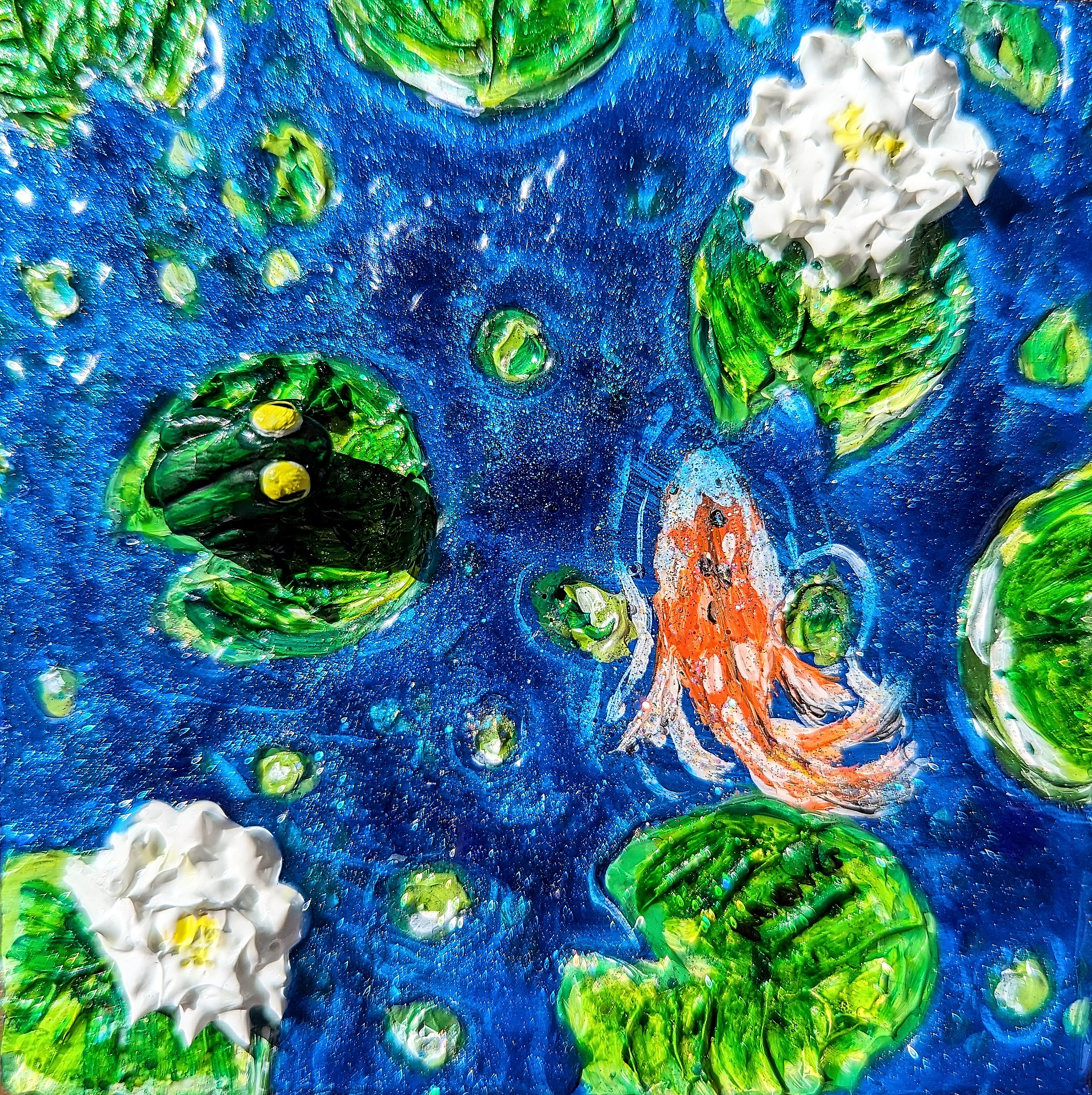 Frog in van Gogh’s universe