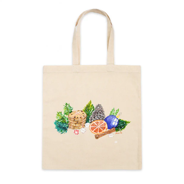 Cotton Tote Bag: Christmas