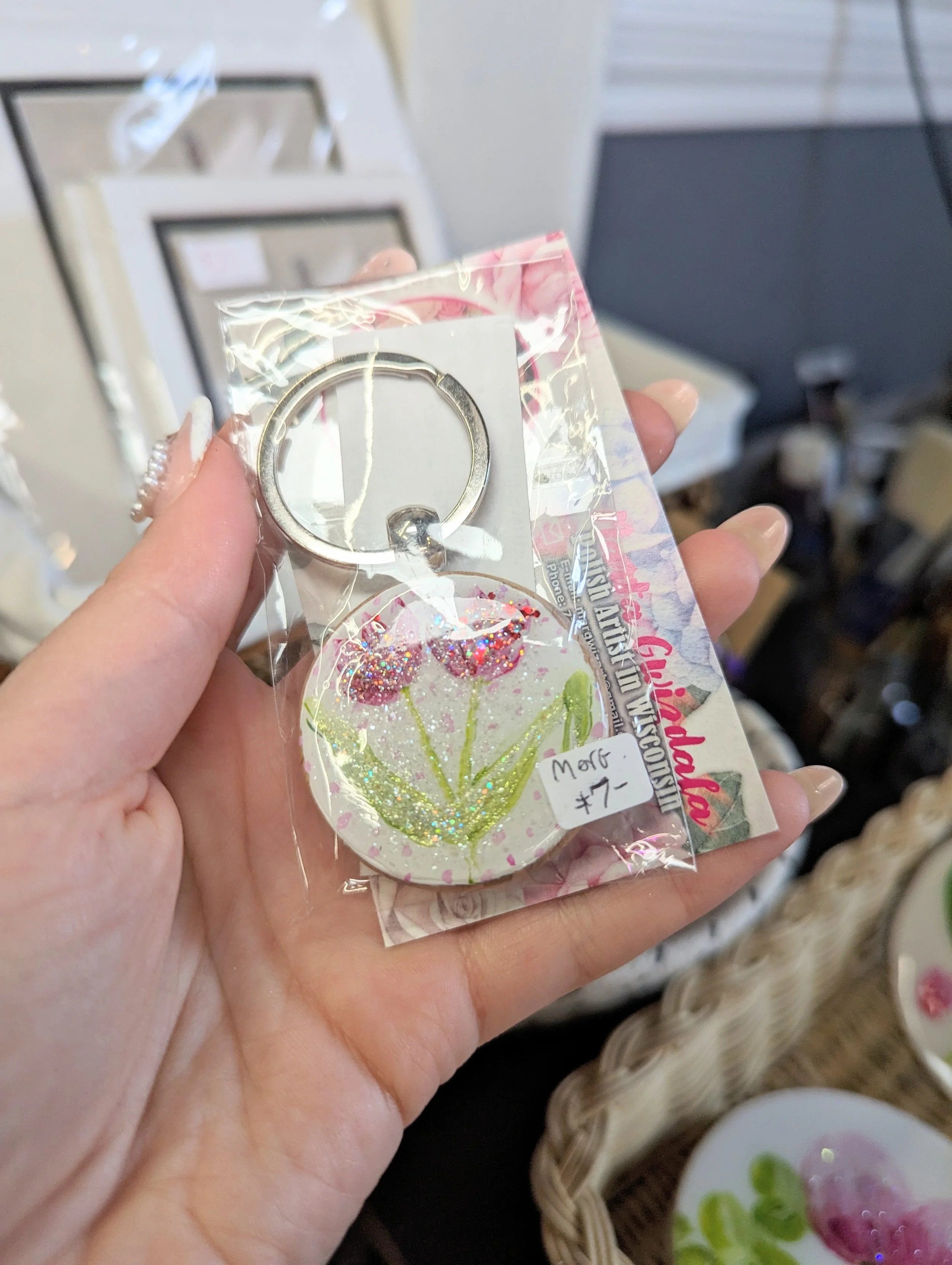 Photo of artist's products.