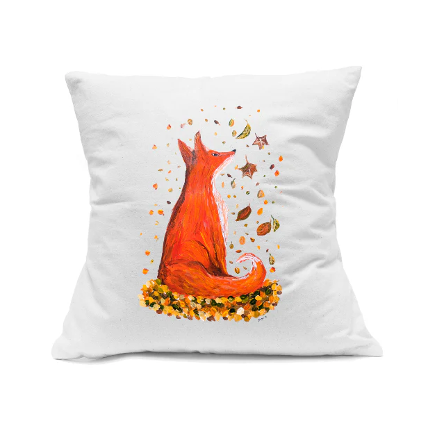 Cotton Pillow: Fall Fox