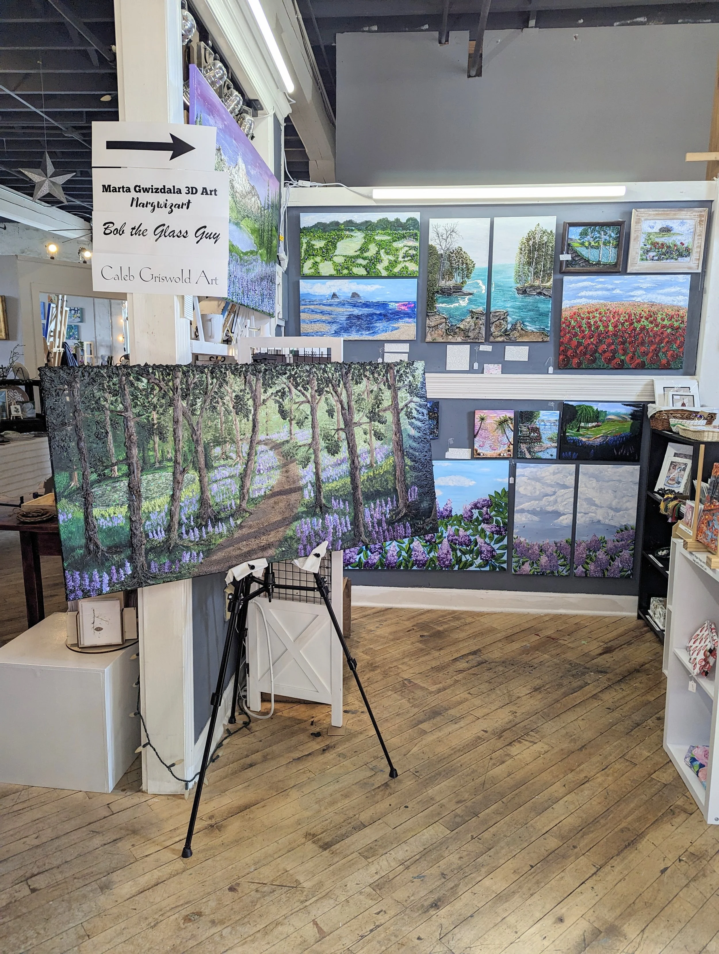 Photo of Artist's studio.