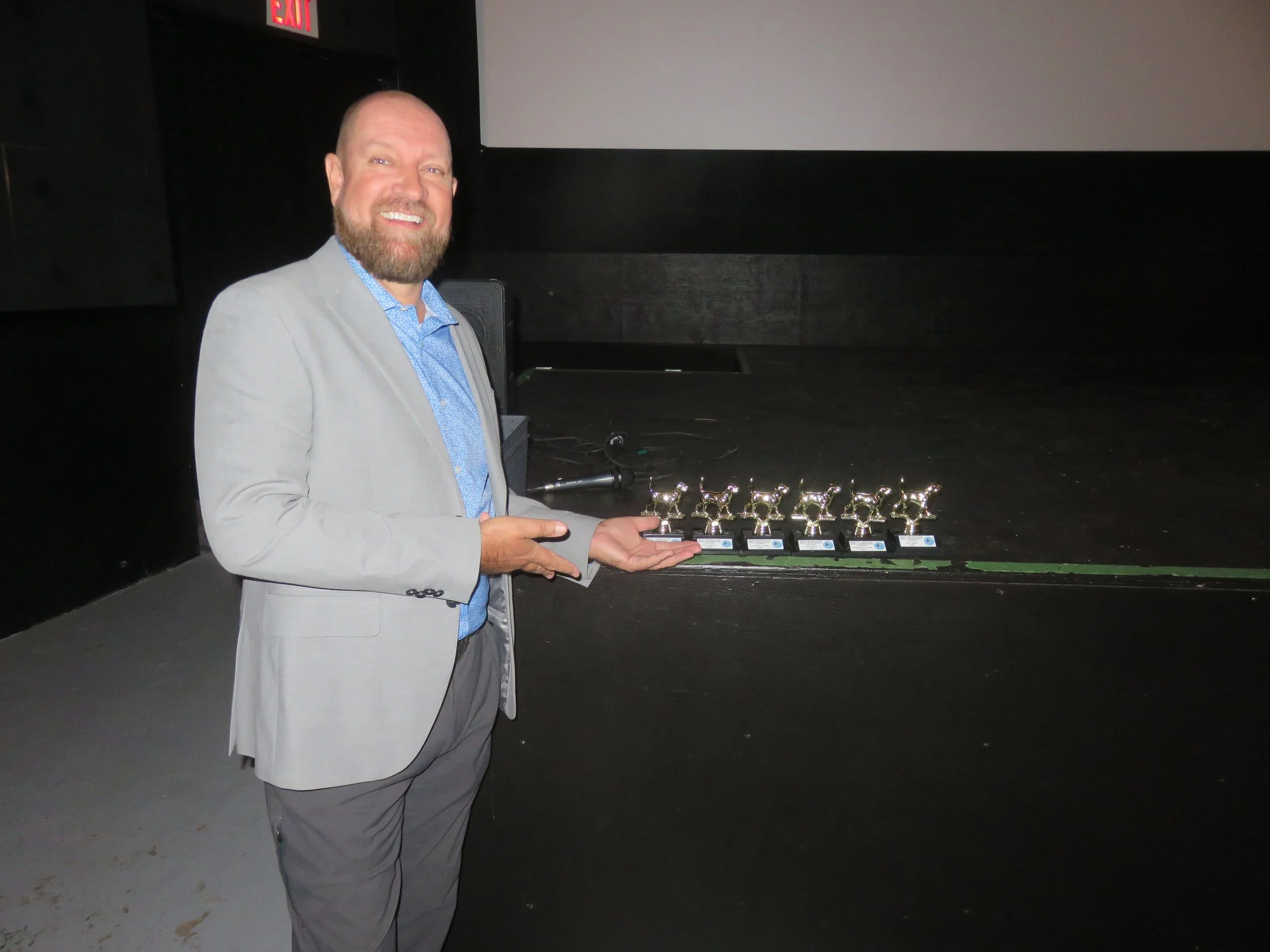 Patrick Muldoon & Scrappy awards.JPG