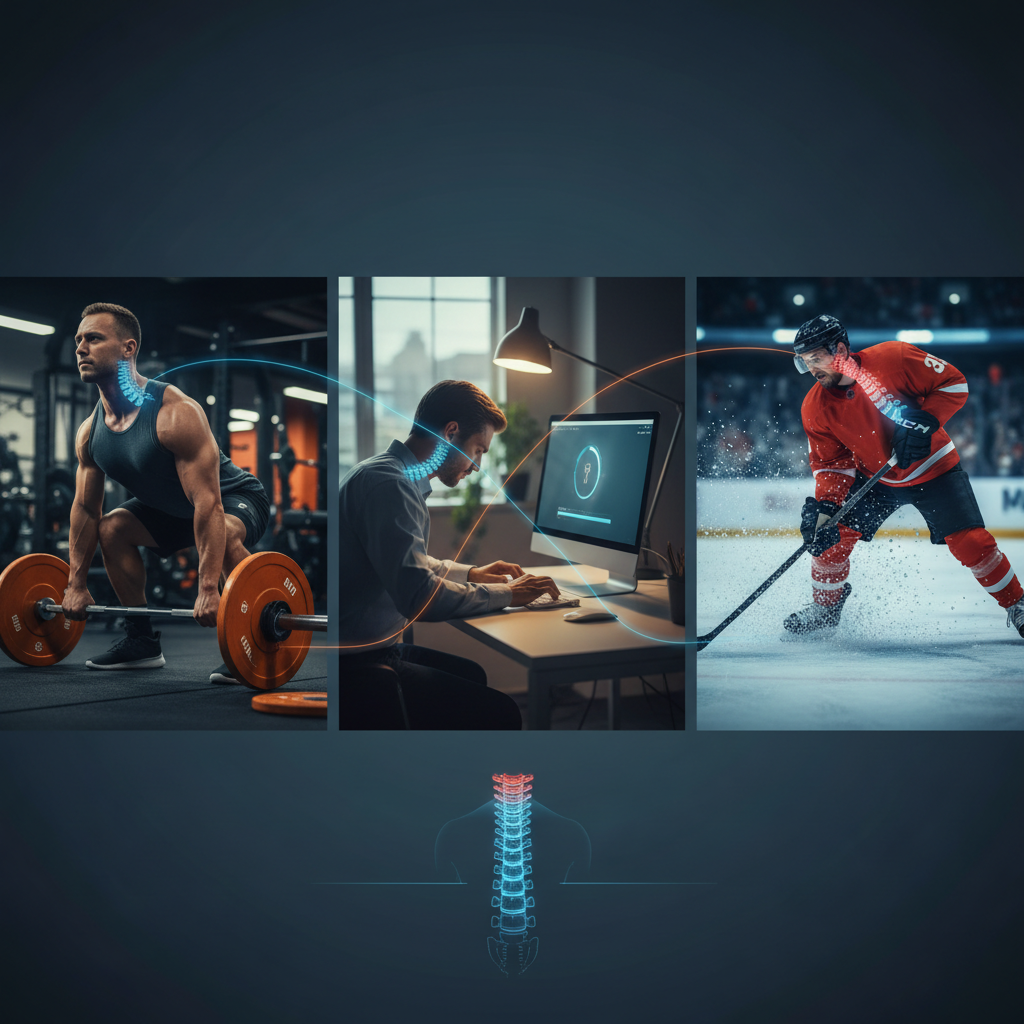 How Heavy Lifting, Desk Work, and Sports Stack Up on Your Cervical Spine