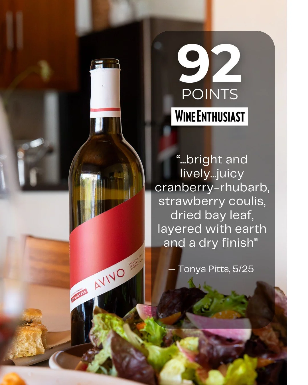 We're proud of our 90+ Point ratings. And we're equally proud that our wines are part of your real, everyday life. Cheers to wine that's both critically acclaimed and incredibly approachable!

#WineEnthusiast, #organicgrapes