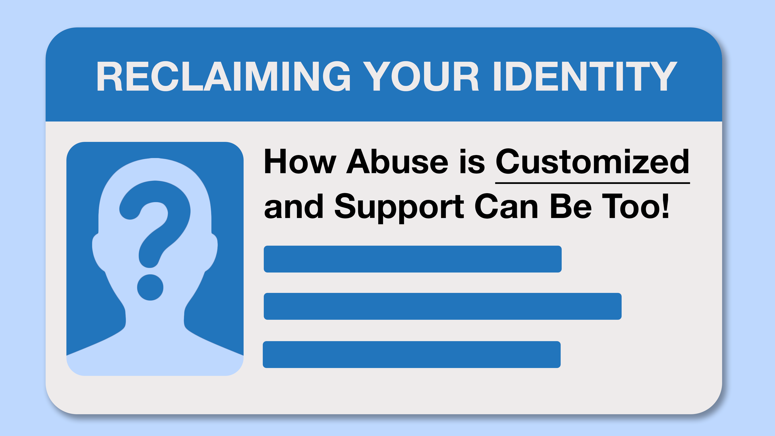 Reclaiming Your Identity