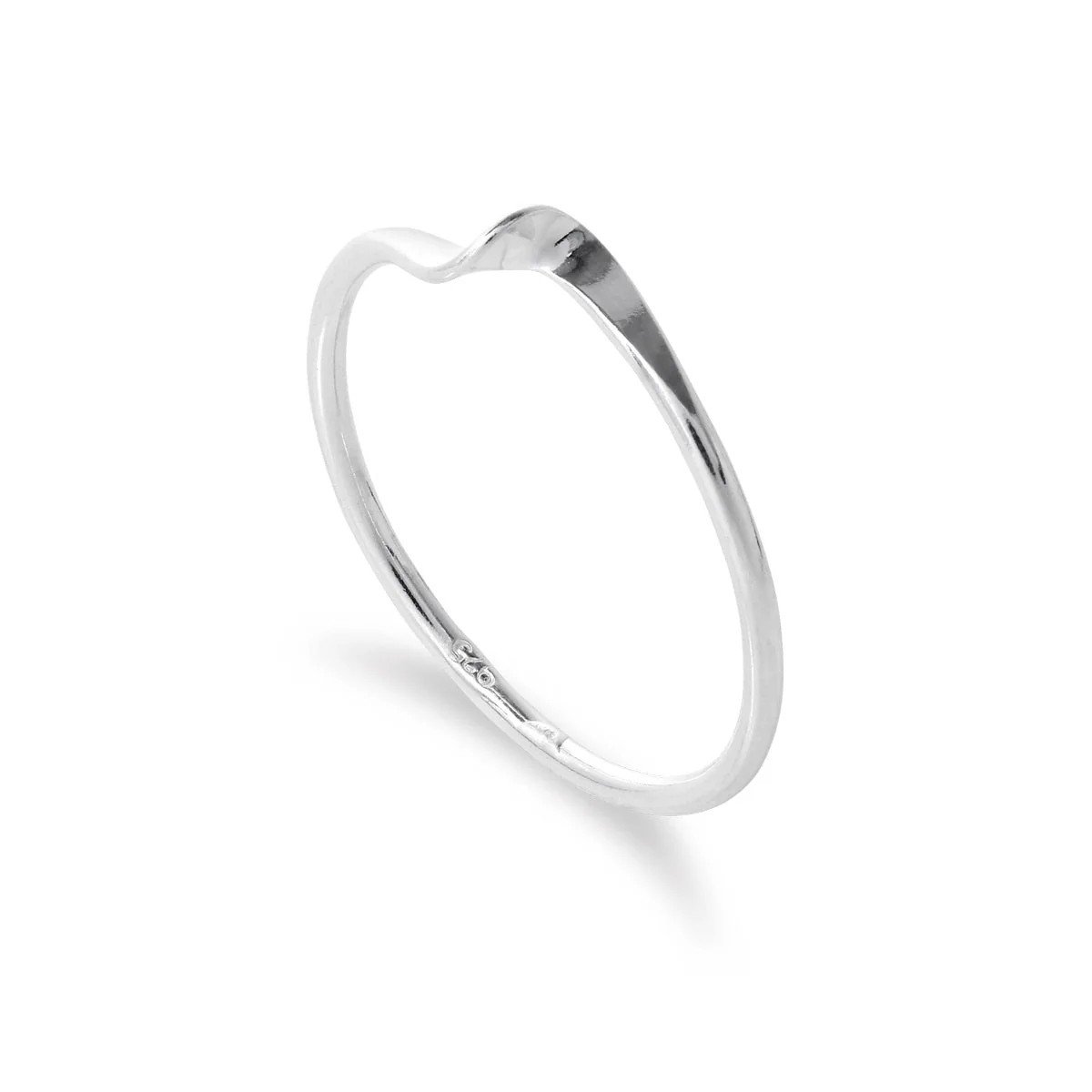 Sterling Silver Single Twist ring