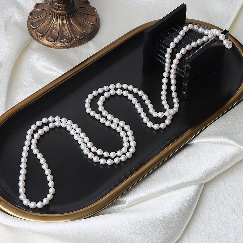 Freshwater Pearl Threaded Double Necklace