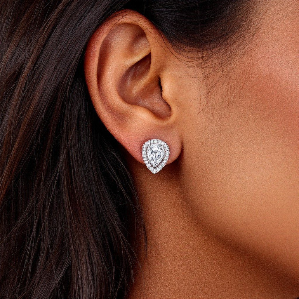 pear halo stud being worn-Photoroom.jpg