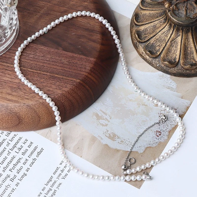 Elegant Fresh Water Pearl Clavicle Chain