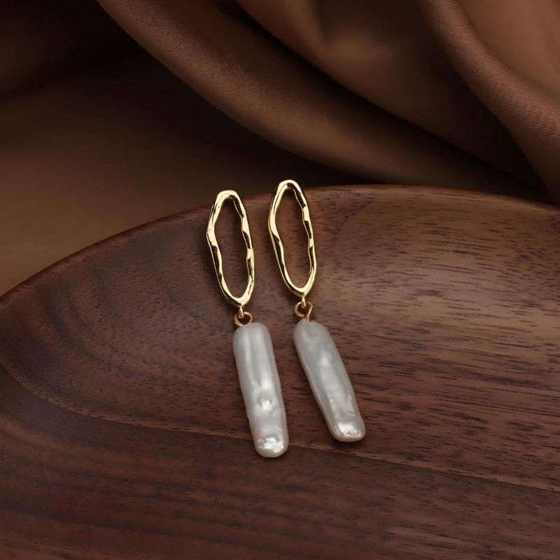 Biwa Pearl Elegance Earrings