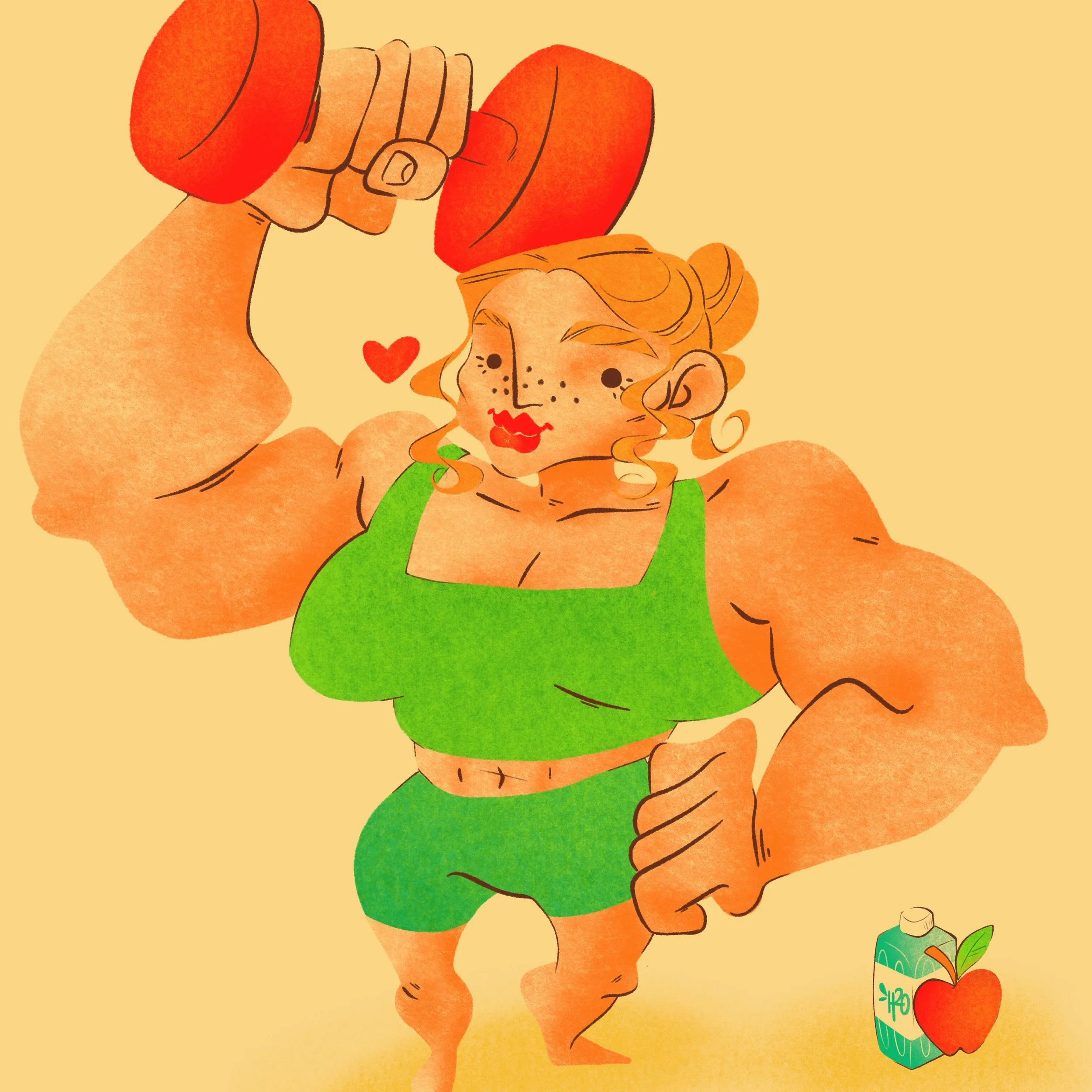 A little appreciation doodle for all the strong ladies out there, I&rsquo;m your biggest fan 🫶💪