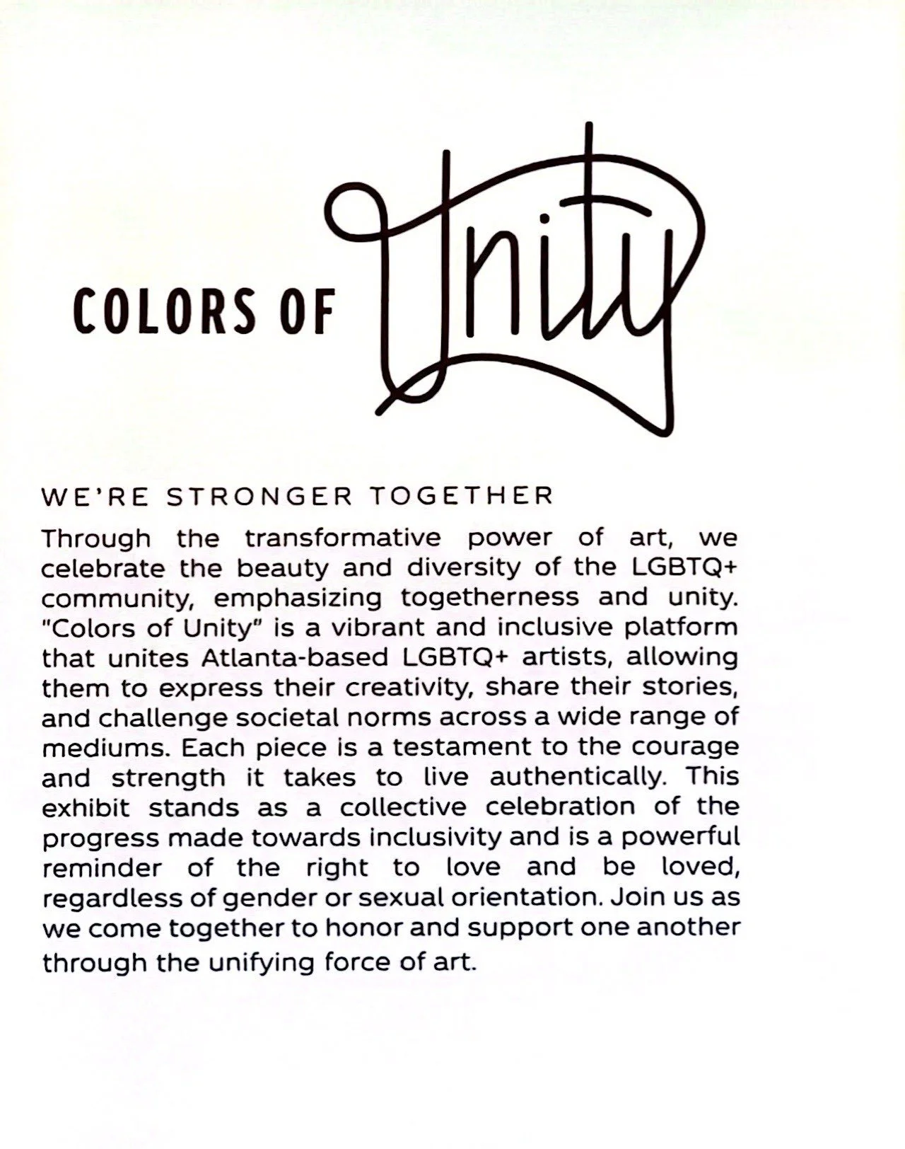 Colors of Unity, about. 