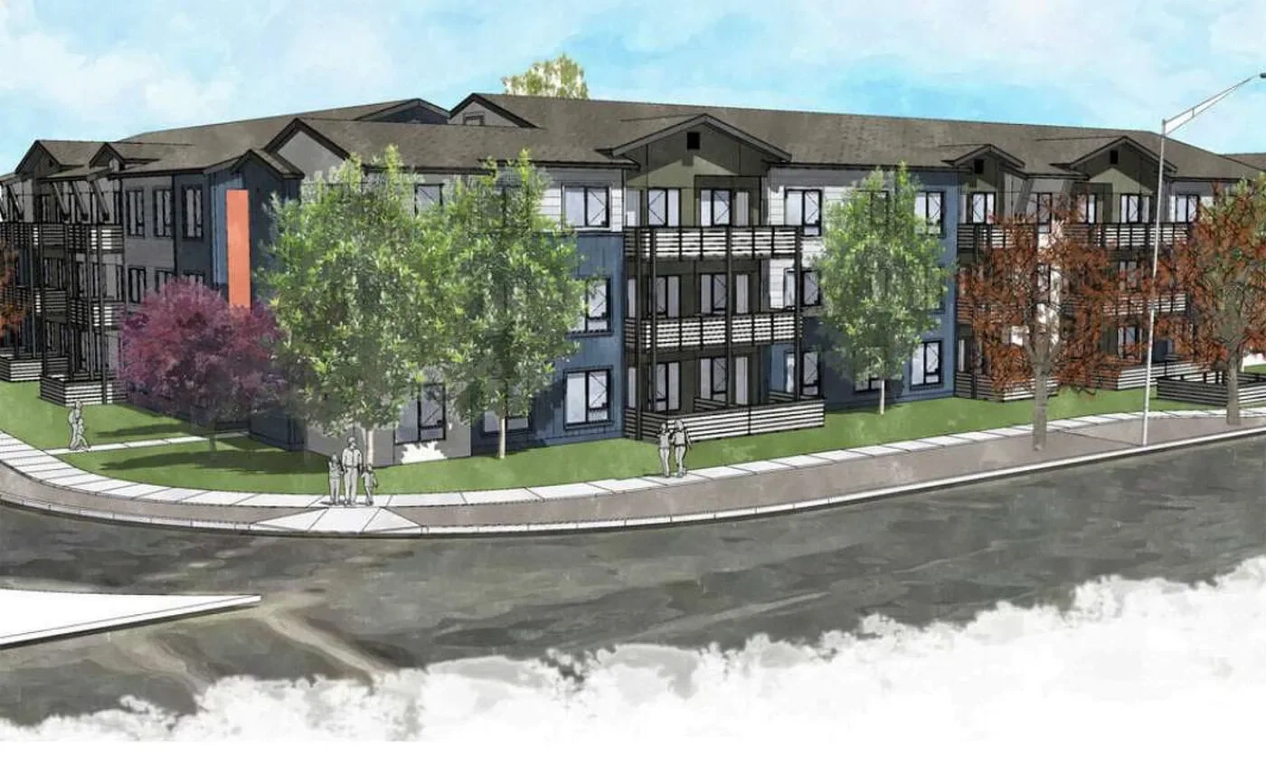 Digital rendering of Fremont Family Apartments