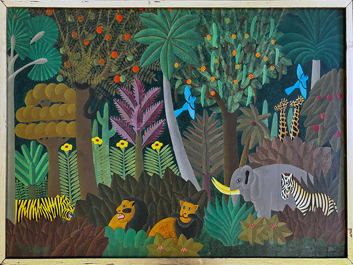 Phillipe Auguste Salnave - Paradise - oil on masonite - 80 x 57 cm