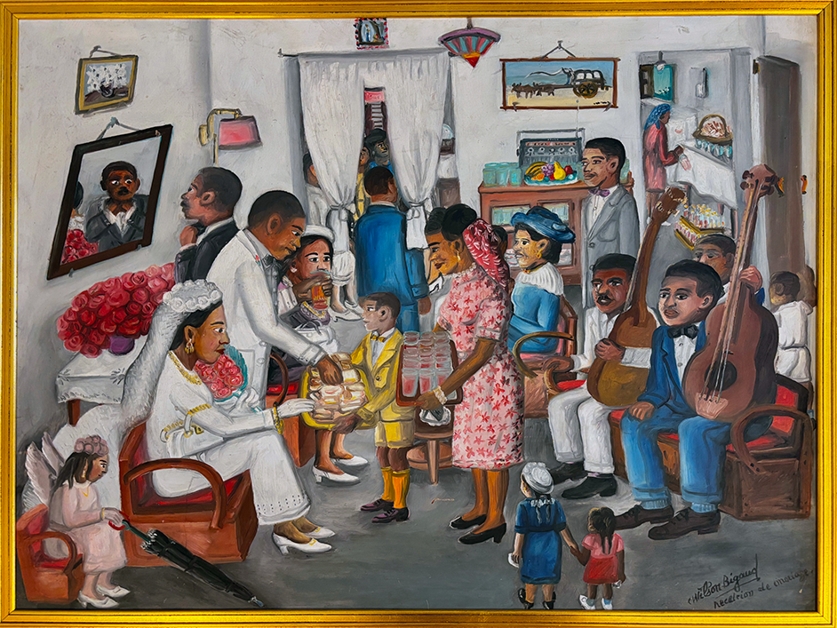 Wilson Bigaud - Wedding Reception - oil on masonite - 58 x 74 cm (without frame) 