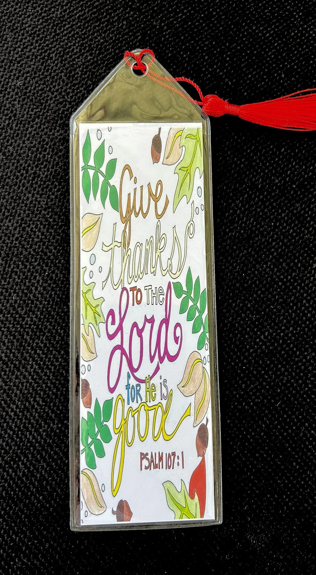 Give Thanks To The Lord Christian Bookmark