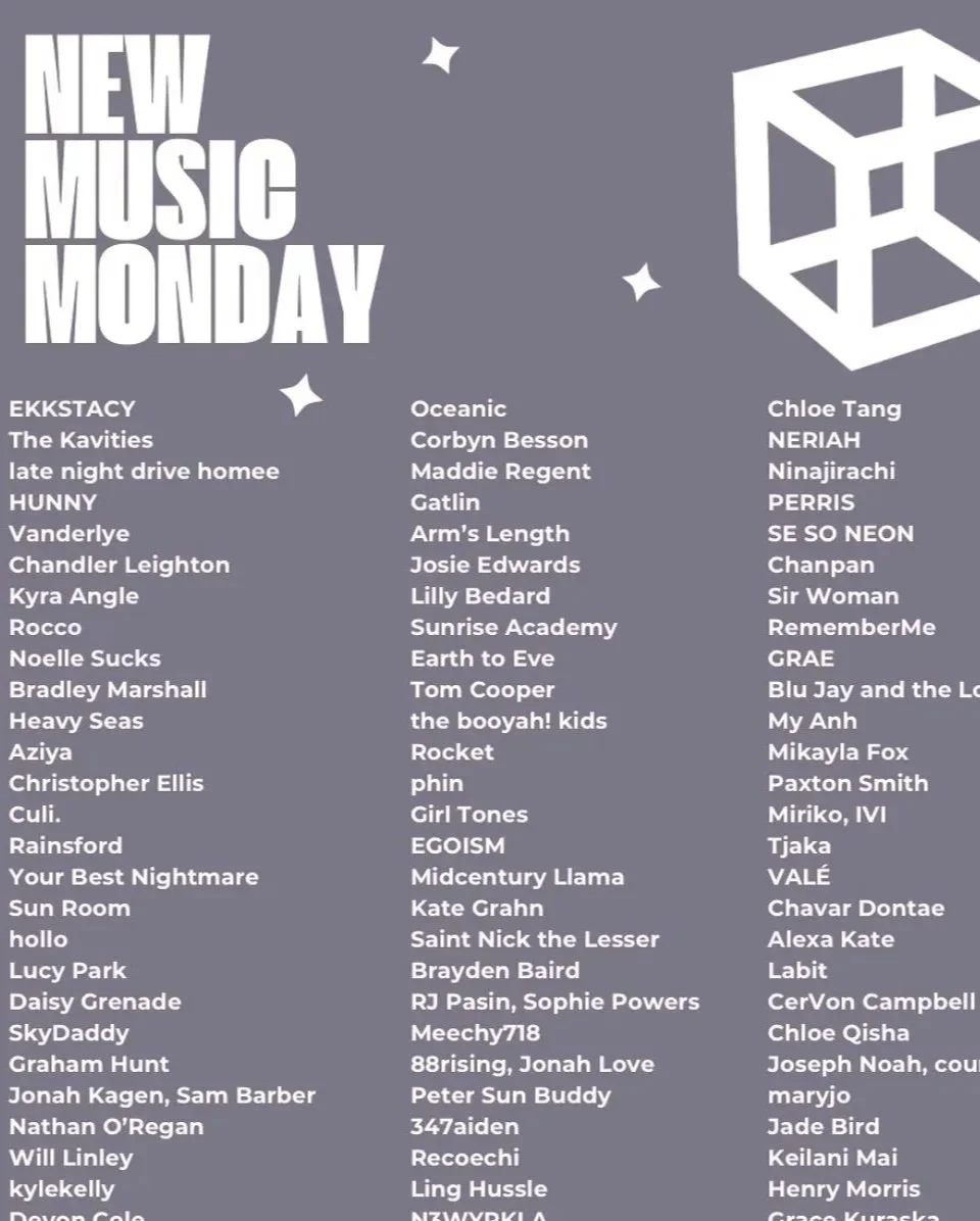 Cage Riot New Music Monday List