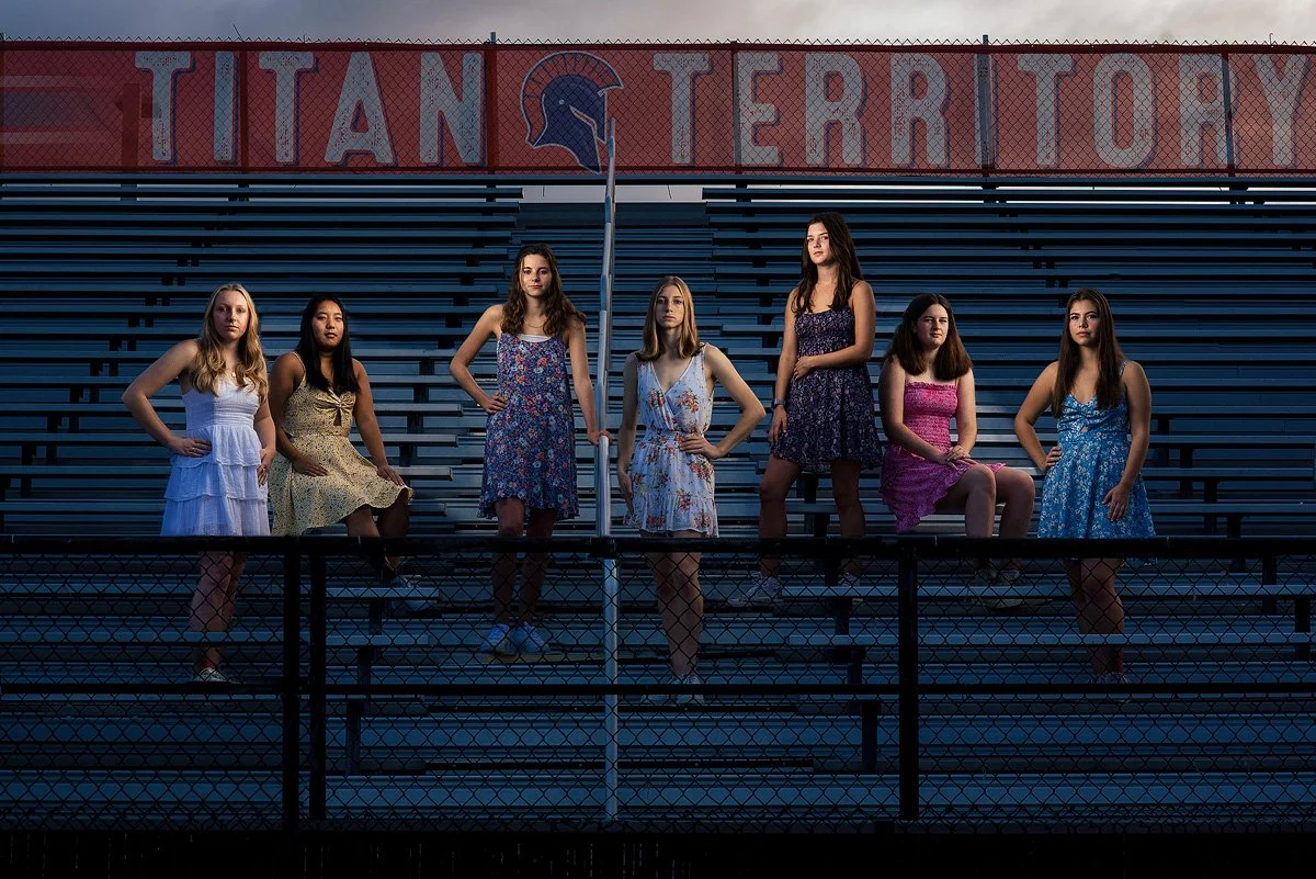 Madeline’s senior experience photoshoot at Alexandria City High School.