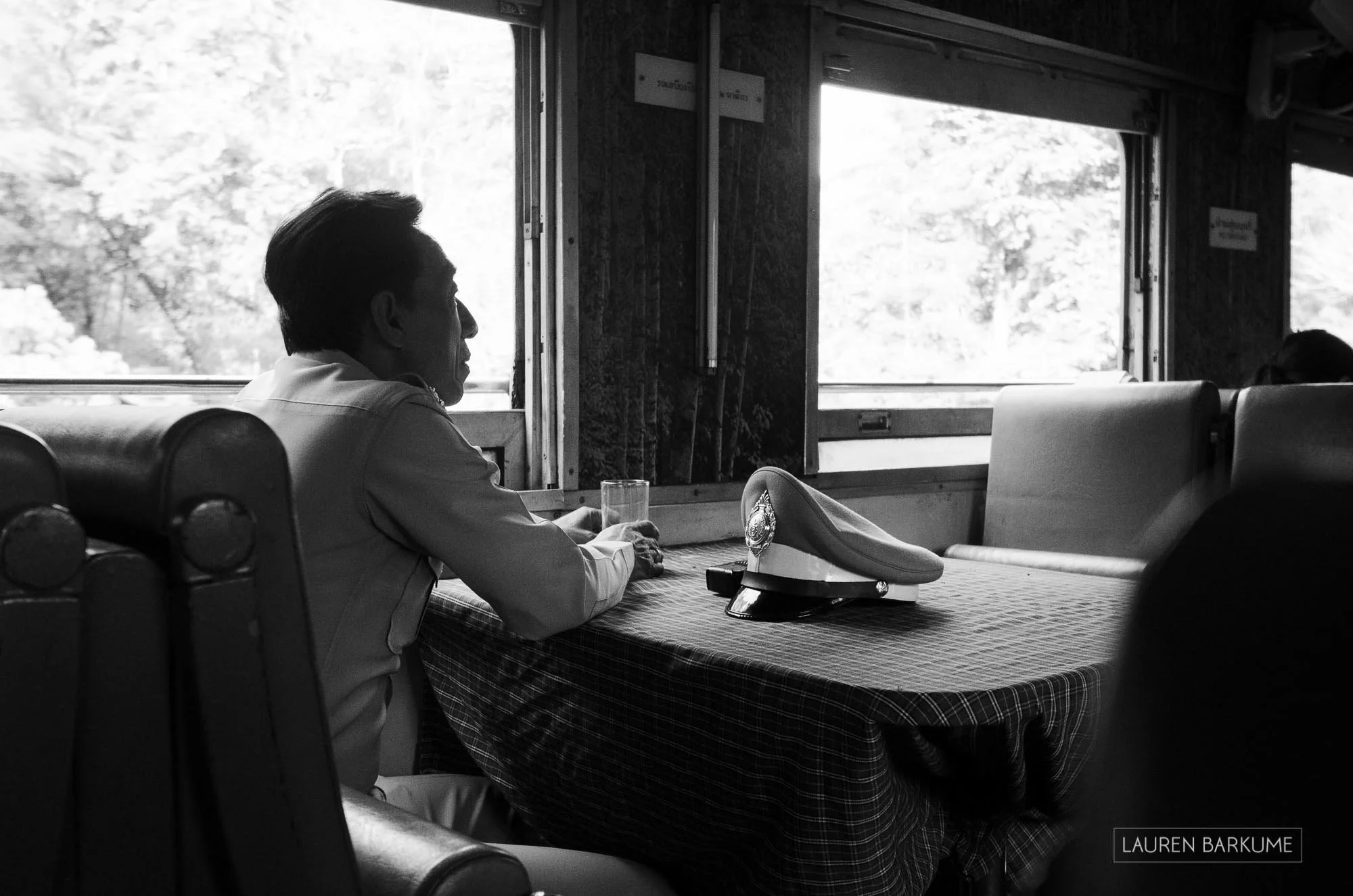 This was our very dapper train conductor. His uniform would have done some bygone dictator very proud. He was congenial and as neat early in the morning as he was the night before.