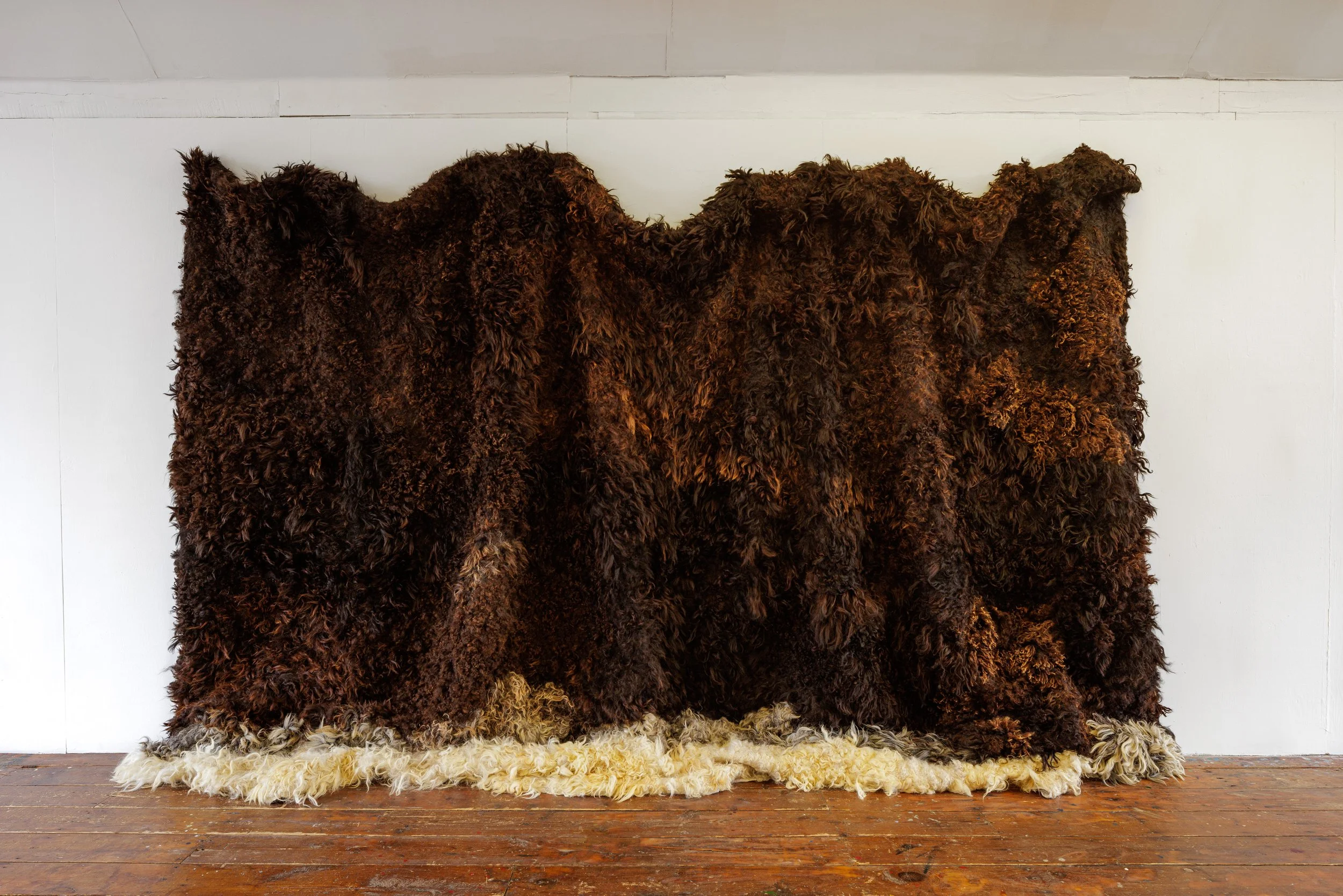 A cloak of red, slow as a Carpathian rock