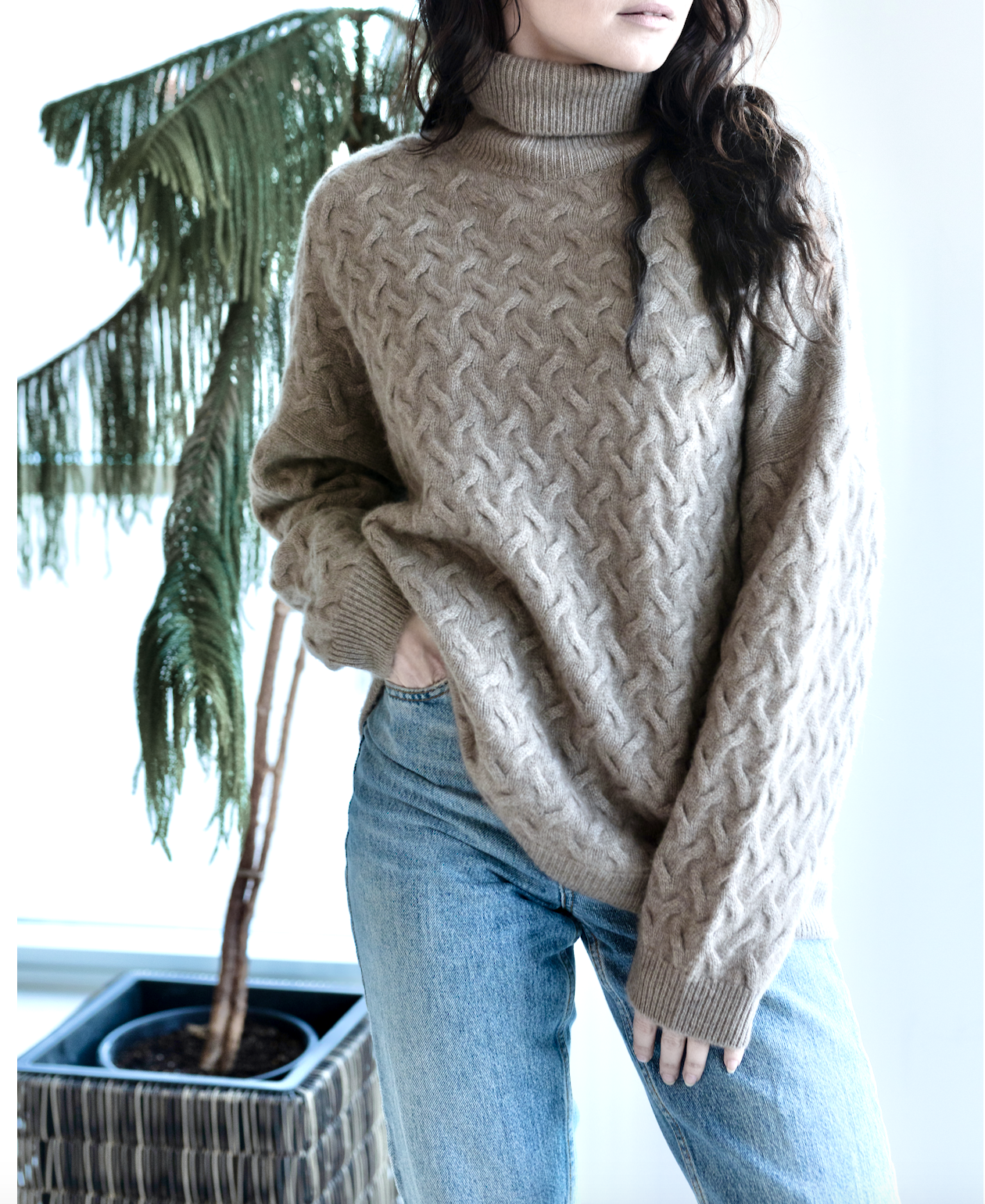 Oversized turtleneck