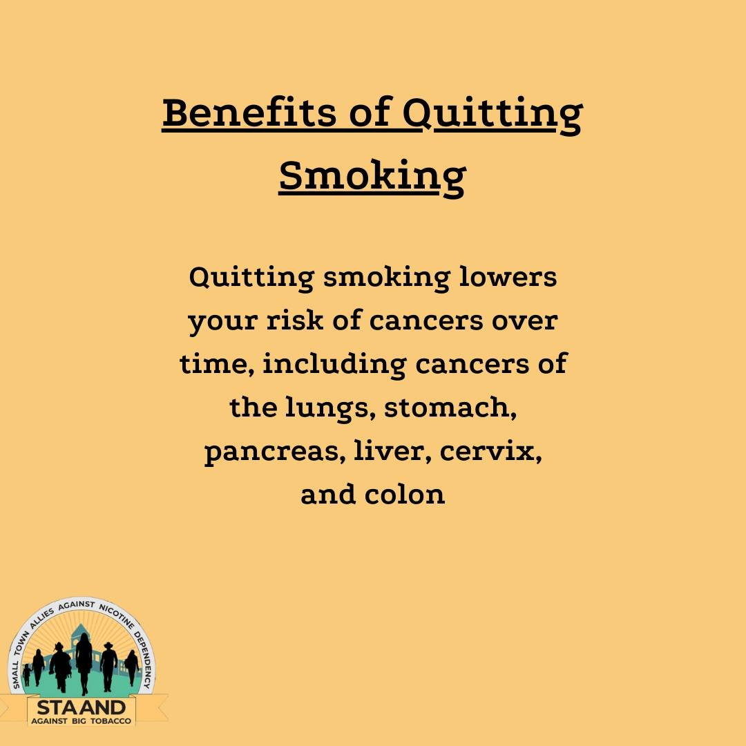 Lower your risk of cancer and quit smoking today!

 #youcanquit #quitsmoking #quitsmokinghelp