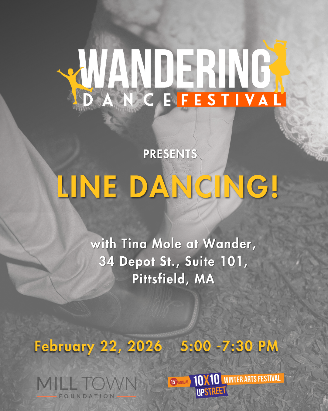 Wandering Dance presents: Line Dancing! 10x10 Upstreet Arts Festival