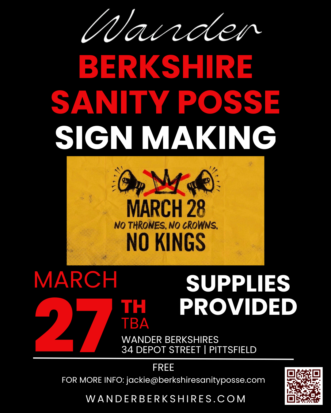 No Kings Sign-Making Workshop