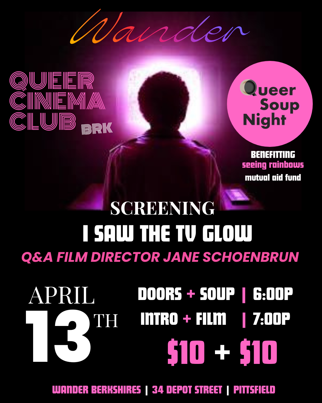 Queer Cinema Club x Queer Soup Night       I SAW THE TV GLOW
