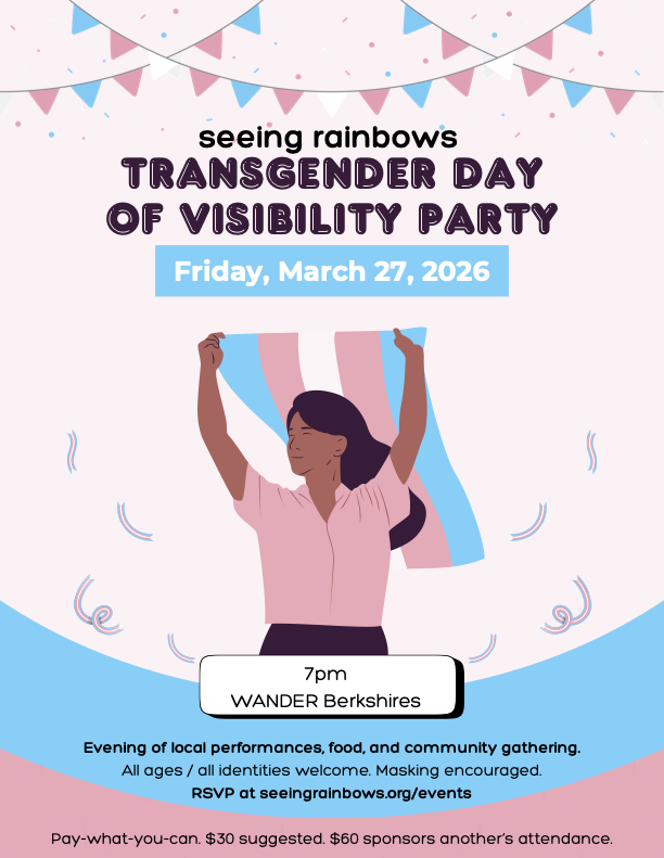 seeing rainbows Trans Day of Visibility Celebration