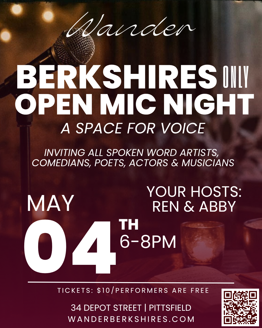 The Berkshires ONLY Open Mic Night