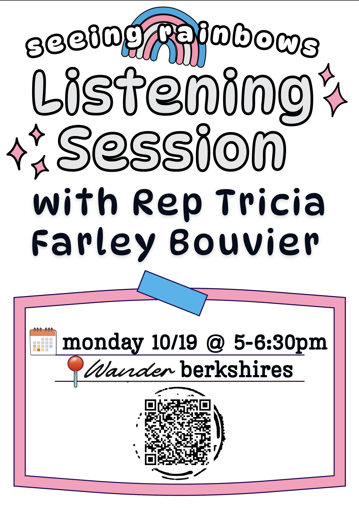 Listening Session with State Representative Tricia Farley Bouvier for Trans and Non Binary residents