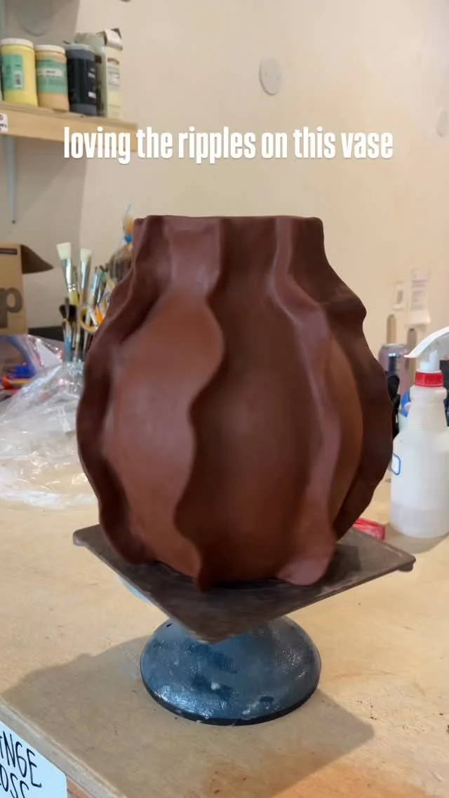 in my vase making era, any ideas on what i should do next?
#ceramics #pottery #portlandceramics #portlandpottery #portland #portlandoregon #vase #portlandartist #portlandsmallbusiness #ripple
