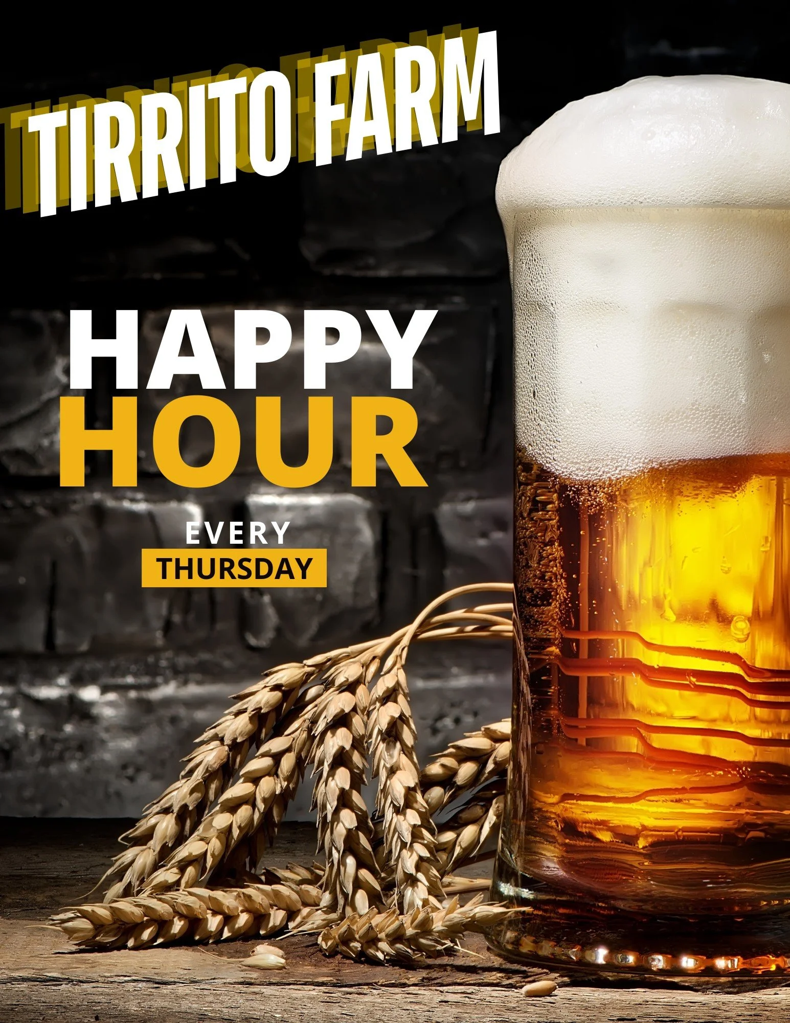 Happy Hour Every Thursday at TF