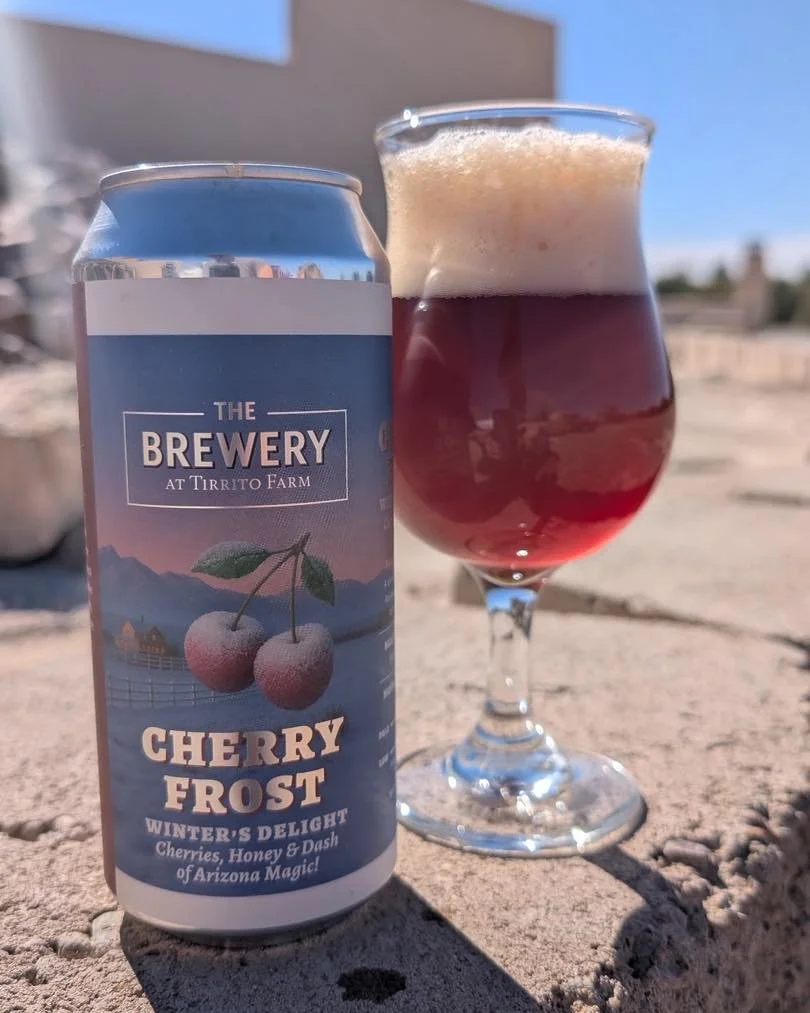 Cherry Frost has officially landed. ❄️🍒
On tap and in cans starting today.
Rich cherry, Arizona honey, and just enough winter magic to make you forget it&rsquo;s still 80&deg; plus out.
#azcraftbeer #thingstotryinwillcoxaz #thingstodowinwillcoxaz #t