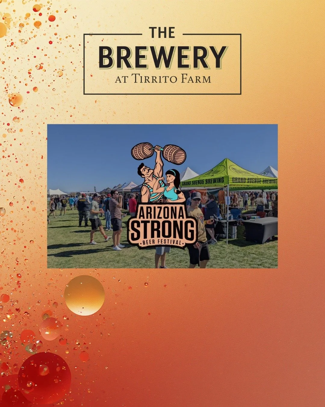 Find us tomorrow at the Arizona Strong Beer Festival 💪🍺
Stop by, grab a pour, and say hello to The Brewery at Tirrito Farm crew.
Look for our beer horse trailer. We are hard to miss

 #azcraftbeer #thingstotryinwillcoxaz #thingstodowinwillcoxaz #ti