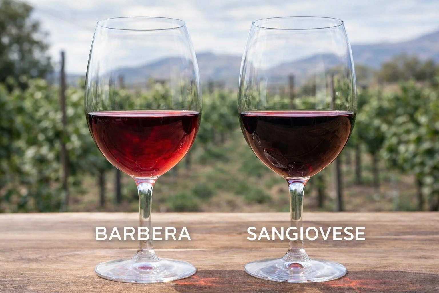 🍷 Teach Me Tuesday

Barbera vs. Sangiovese &mdash; what&rsquo;s the difference?

Both are Italian varietals. Both grow beautifully in Arizona.
But they drink very differently.

Barbera
&bull; Brighter acidity
&bull; Dark cherry + plum
&bull; Smooth,