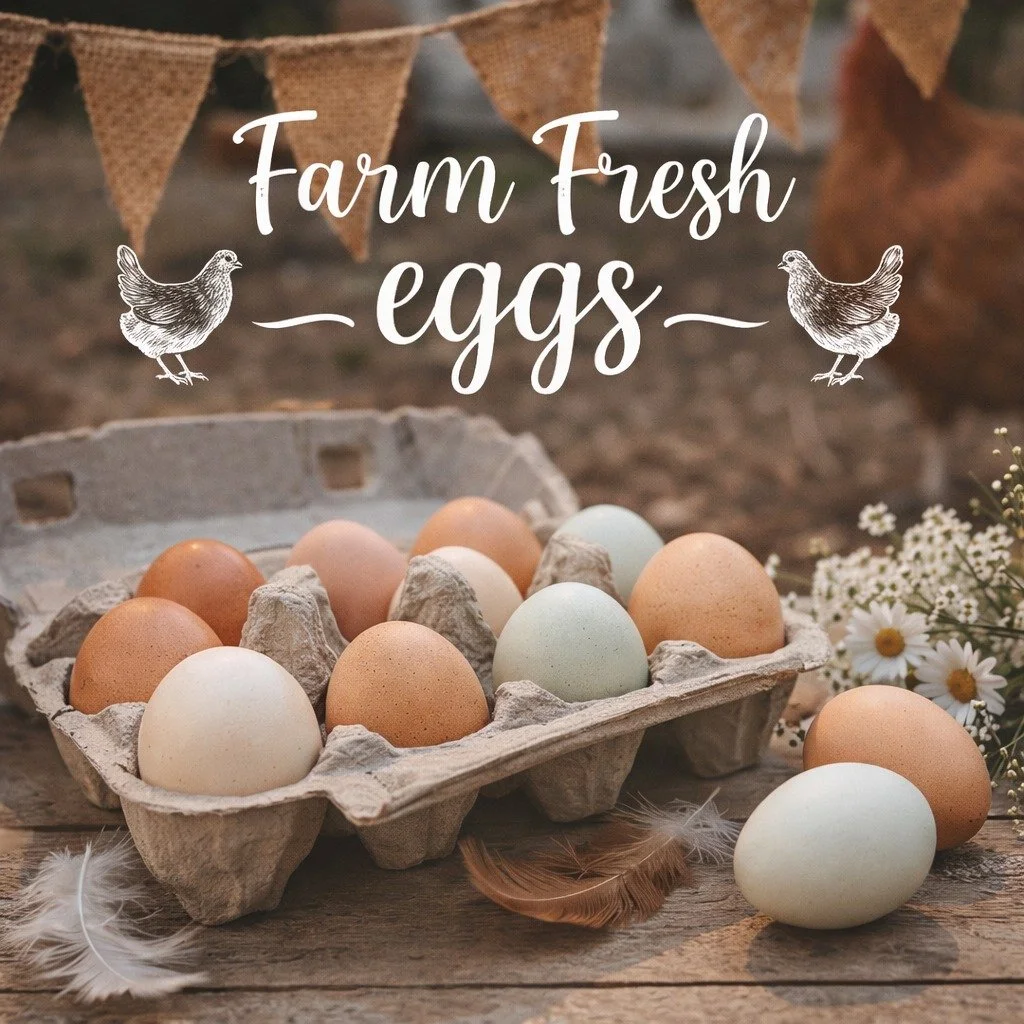 Fresh from our hens to your kitchen 🥚
Farm fresh eggs available this week for $6 per dozen.
Limited supply - Available in the Beehive Caf&eacute;, open daily at 8 AM.