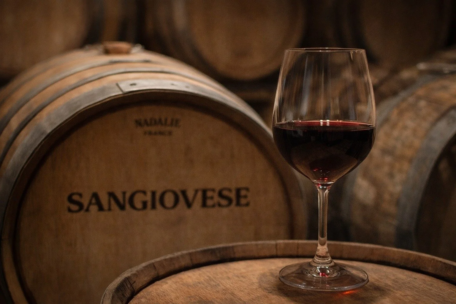 🍷 Teach Me Tuesday

Why does oak aging change Sangiovese?

Sangiovese naturally has:
&bull; Bright acidity
&bull; Firm tannins
&bull; Red fruit + earthy notes

When it ages in oak barrels, two big things happen:

1️⃣ Slow oxygen exposure softens the