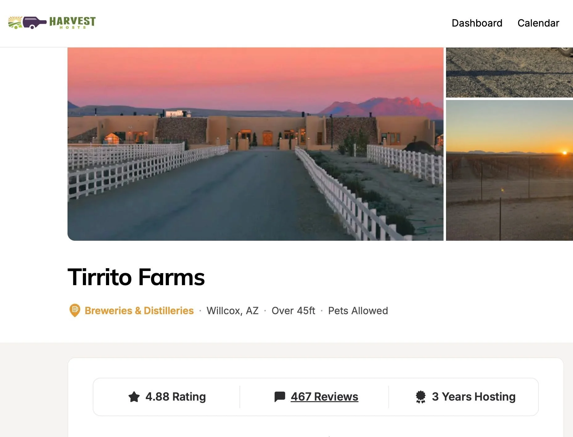 We just want to say THANK YOU to our Harvest Hosts guests. 🚐

One of the best decisions we ever made at Tirrito Farm was joining Harvest Hosts. We&rsquo;ve met incredible travelers from all over the country who stop in, enjoy the farm, have a glass 