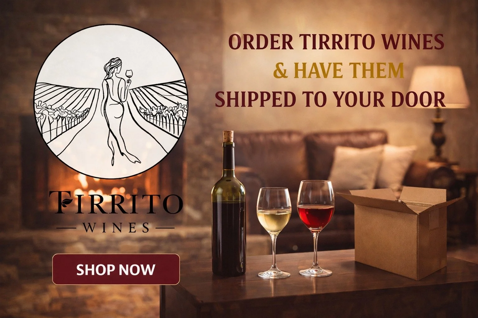 Can&rsquo;t make it to the farm? Let the wine come to you.

Tirrito Farm wines are available to order online, so you can enjoy your favorite bottles without leaving home. Whether you&rsquo;re stocking up for dinner, guests, or just surviving the week